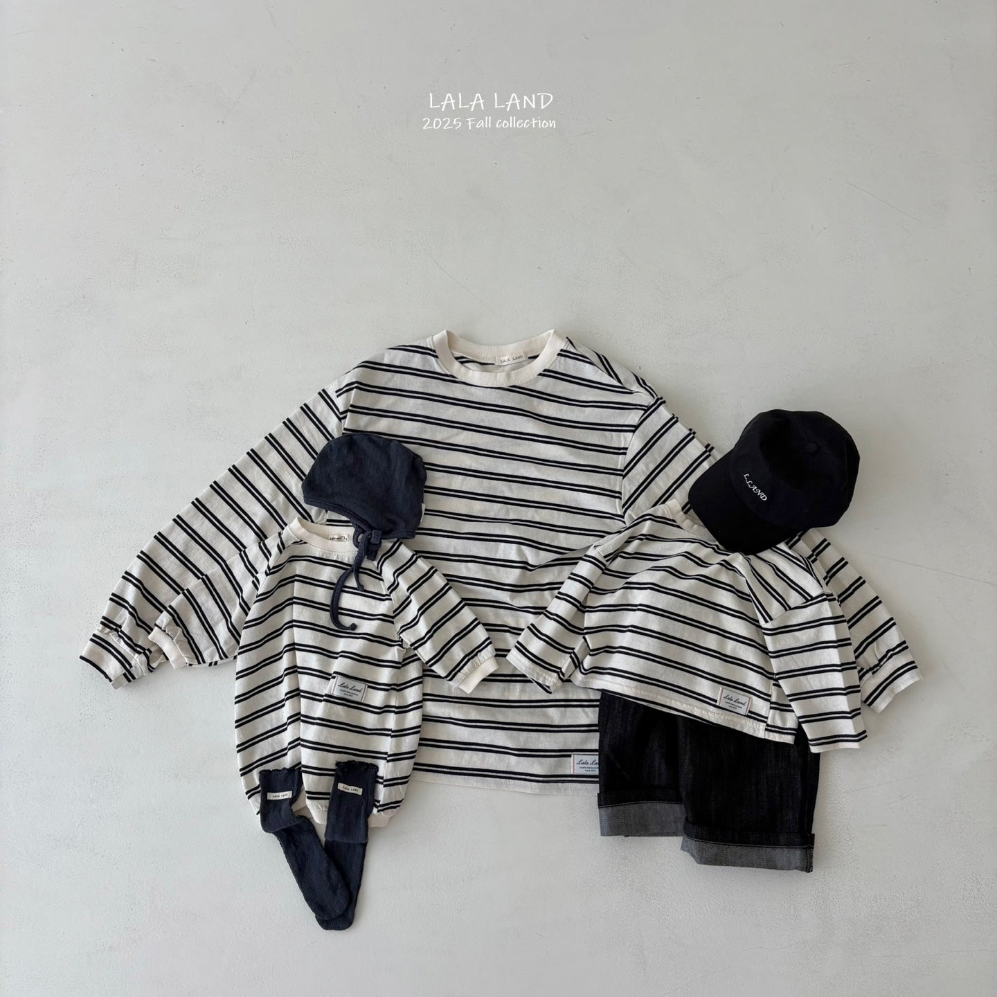 Mom Stripe Long Sleeve Tee(Mommy & Me Matching Outfit