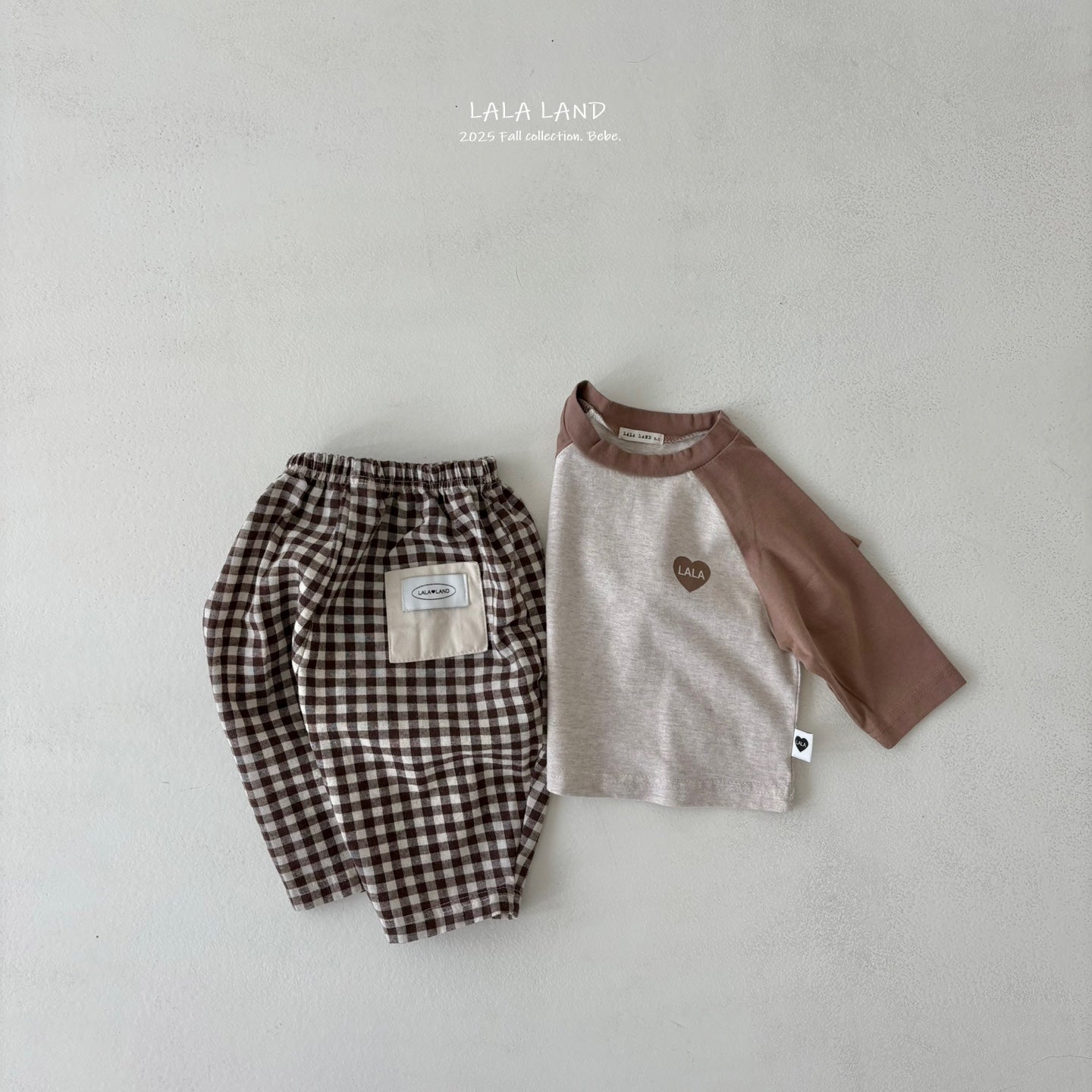 Gingham Check Loose Pants