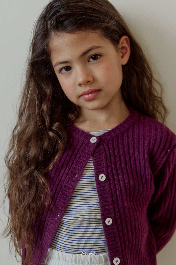 Cashmere Ribbed Cardigan