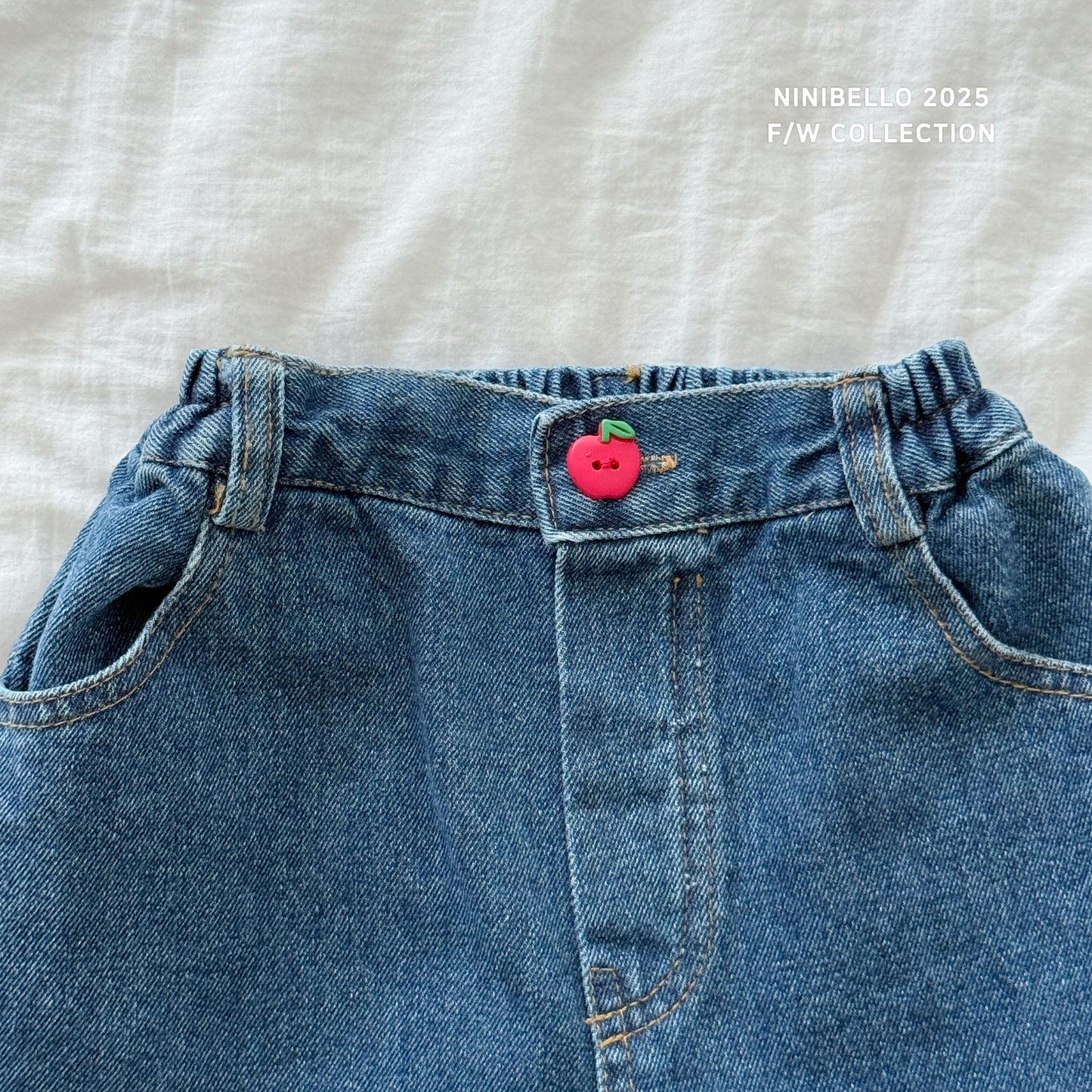 Heart Patch Denim Pants