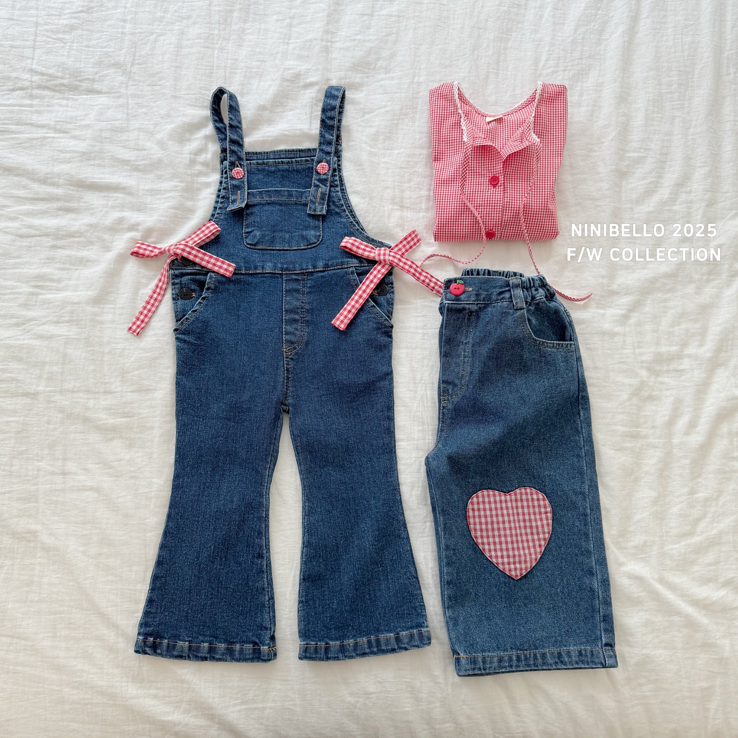 Heart Patch Denim Pants