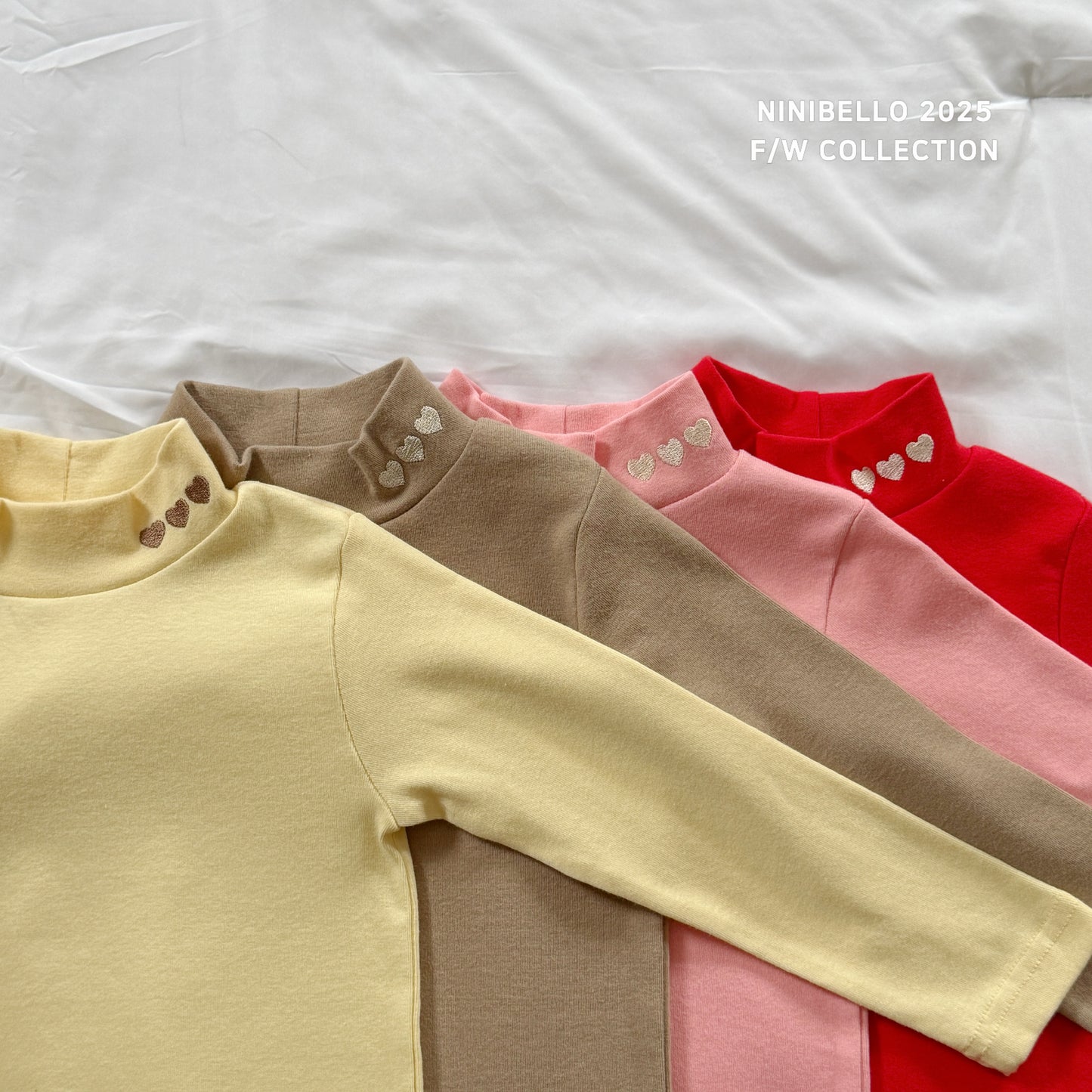 Heart Turtle Neck Top
