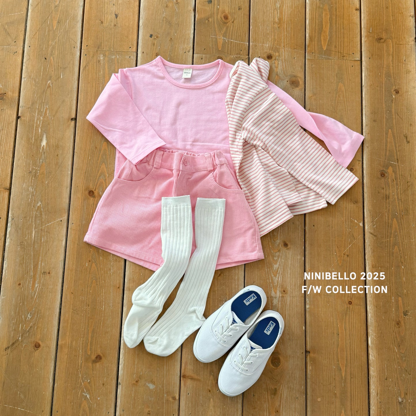 Autumn Basic Tee ā 2-Pack (Stripe + Solid)