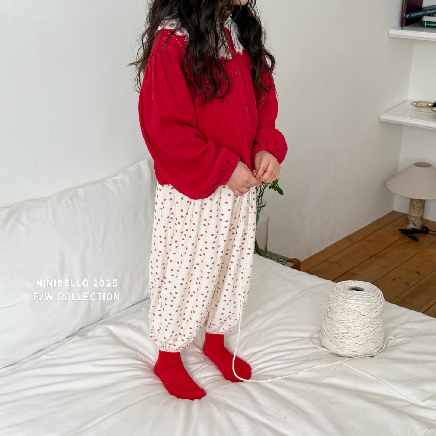 Berry Eyelet Cardigan