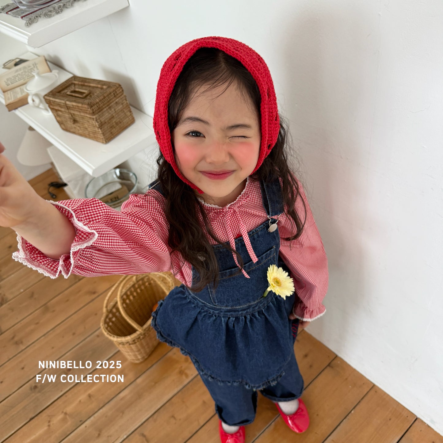 Denim Ruffle Apron