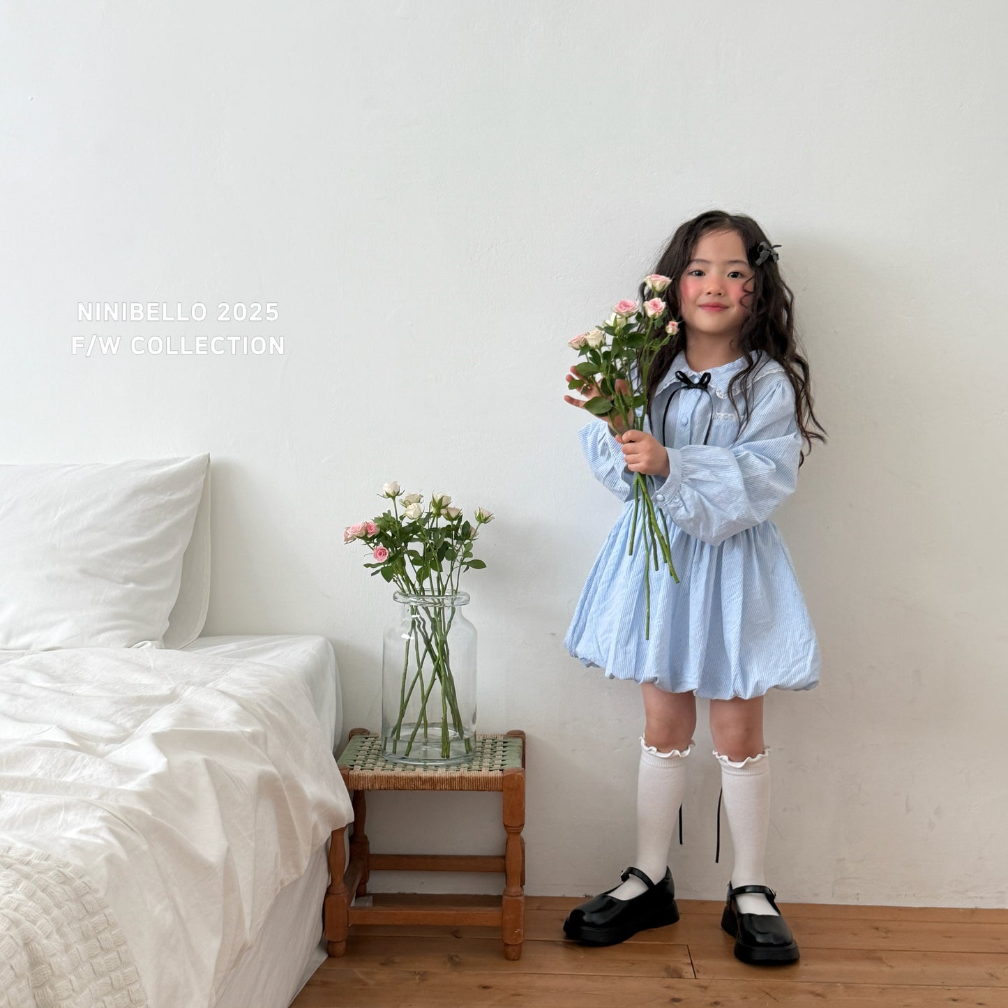 Ribbon Back Knee Socks Set
