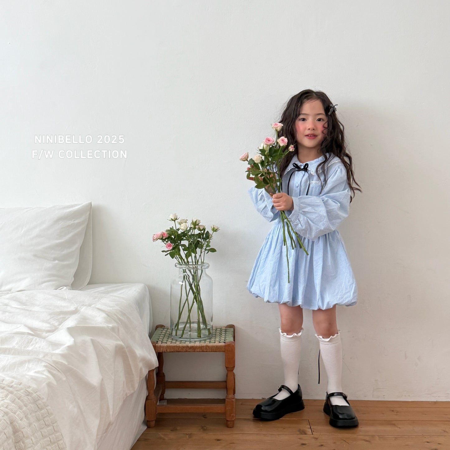 Ribbon Back Knee Socks Set
