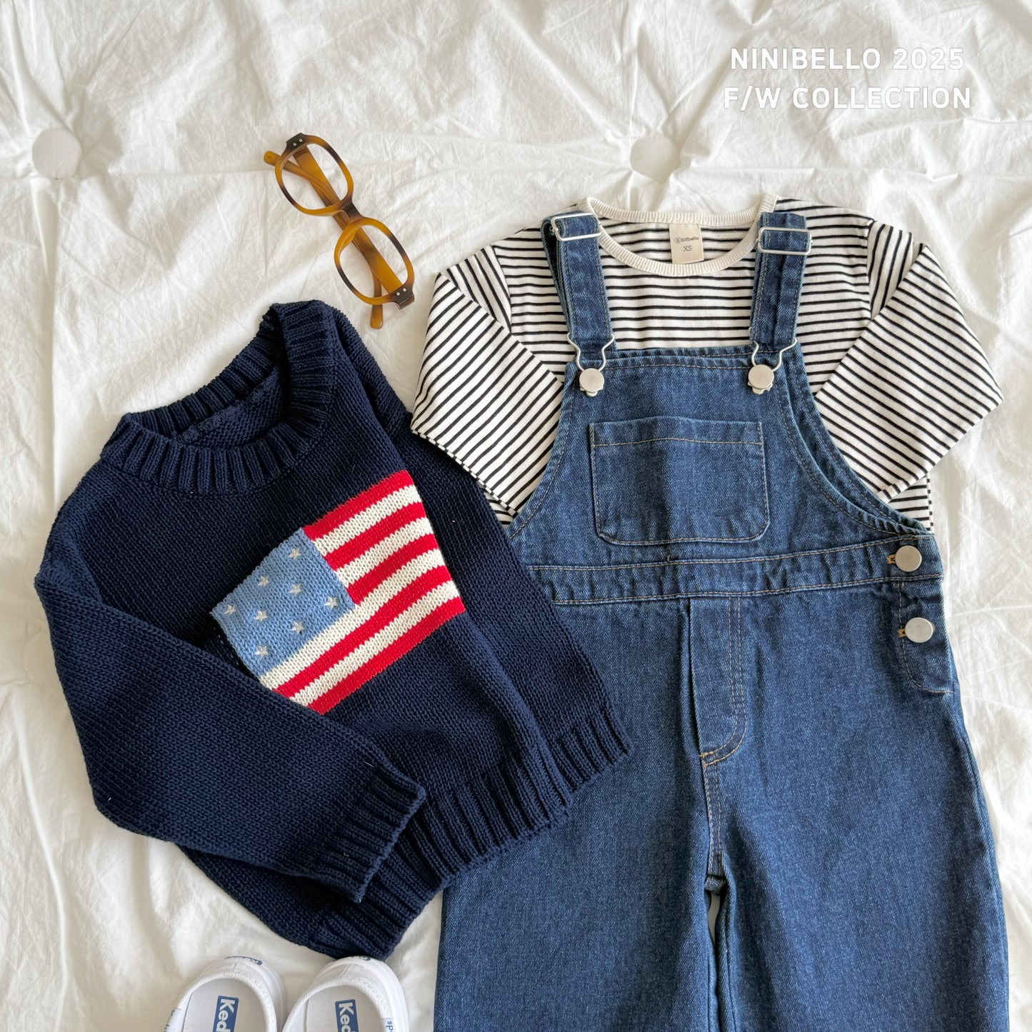 Autumn Basic Tee ā 2-Pack (Stripe + Solid)