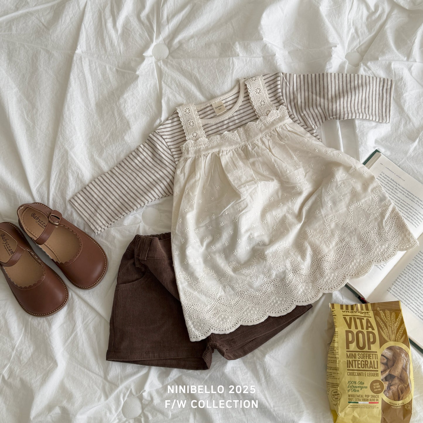 Autumn Basic Tee ā 2-Pack (Stripe + Solid)