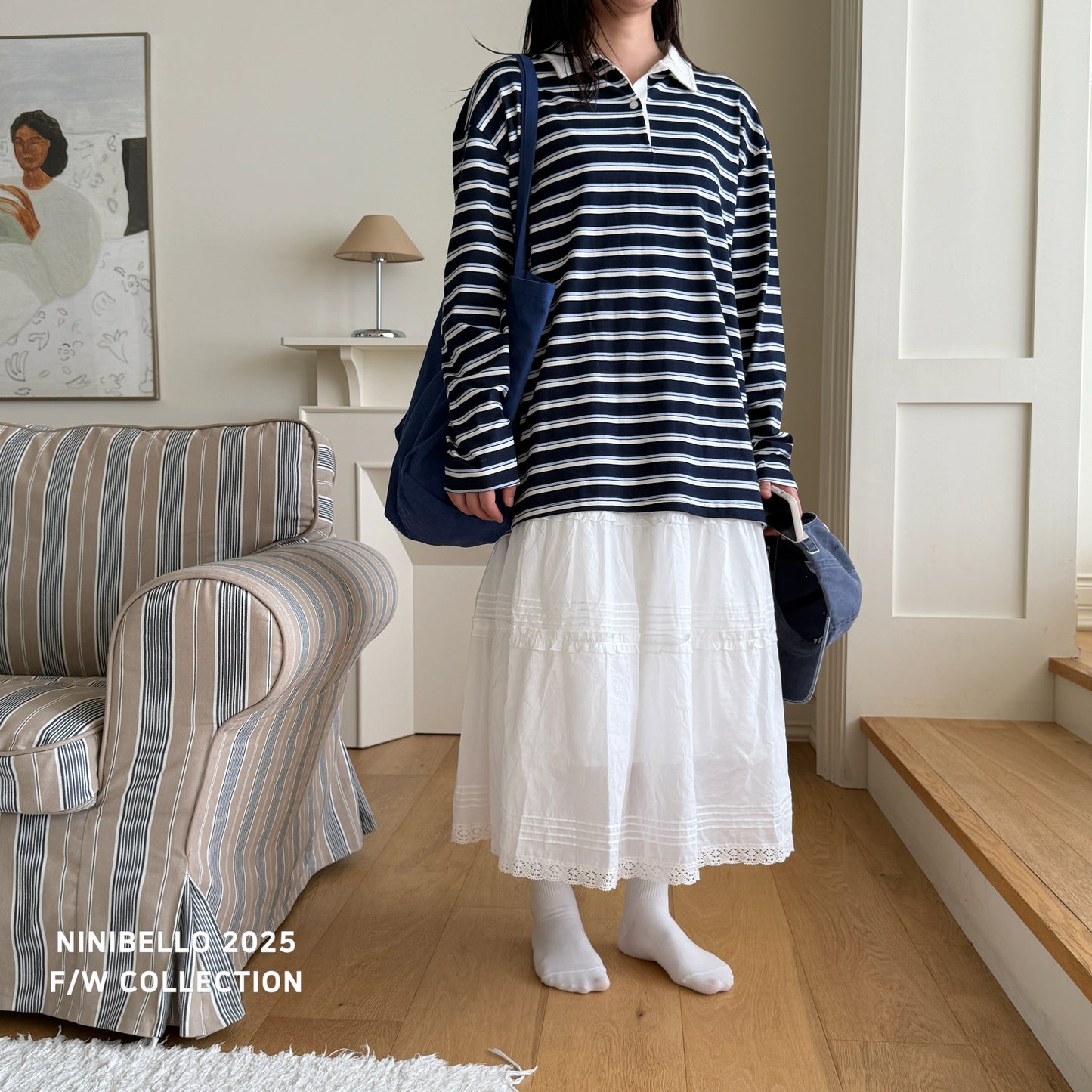 Adult Multi-Stripe Polo Tee