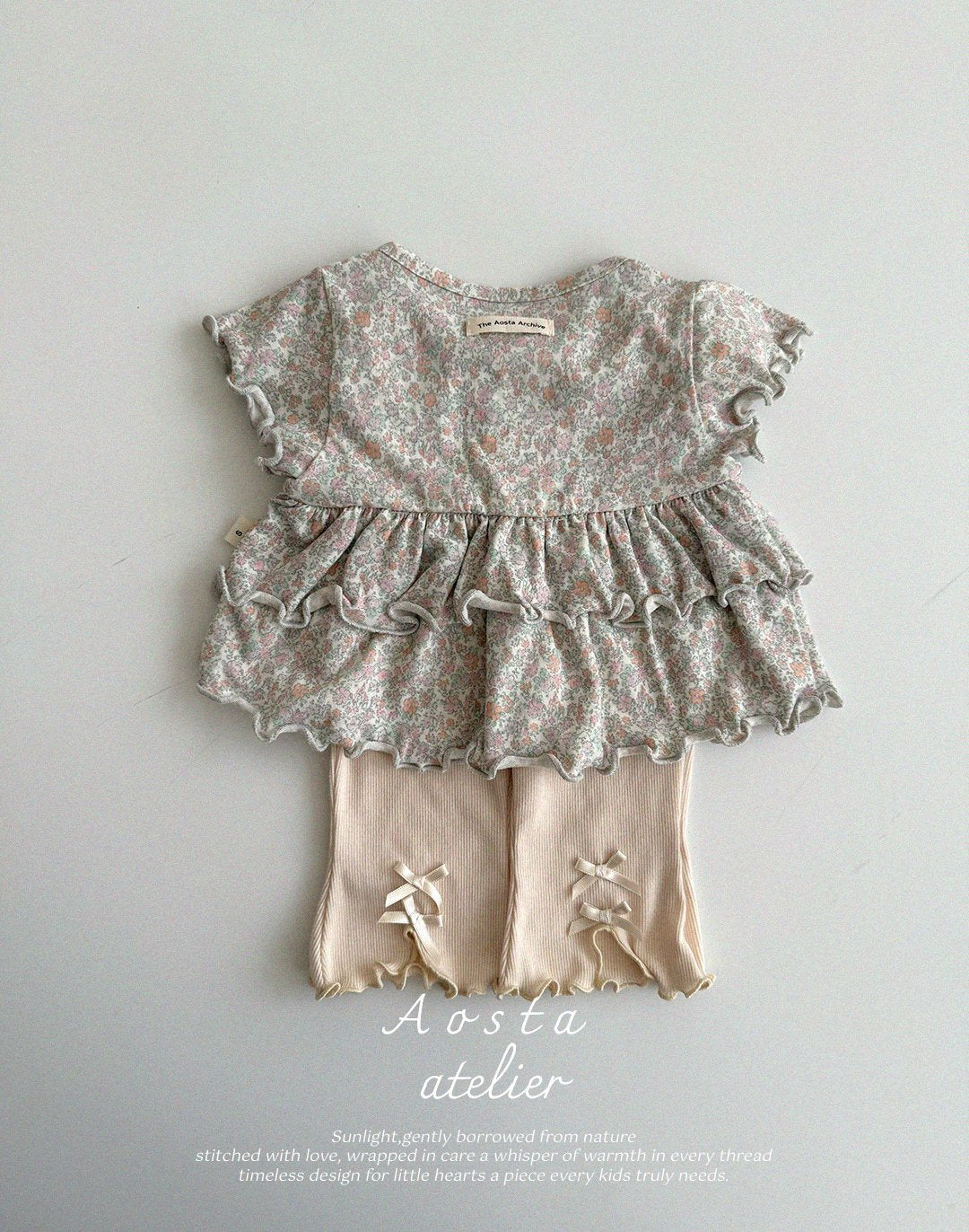 Linen Frill Blouse