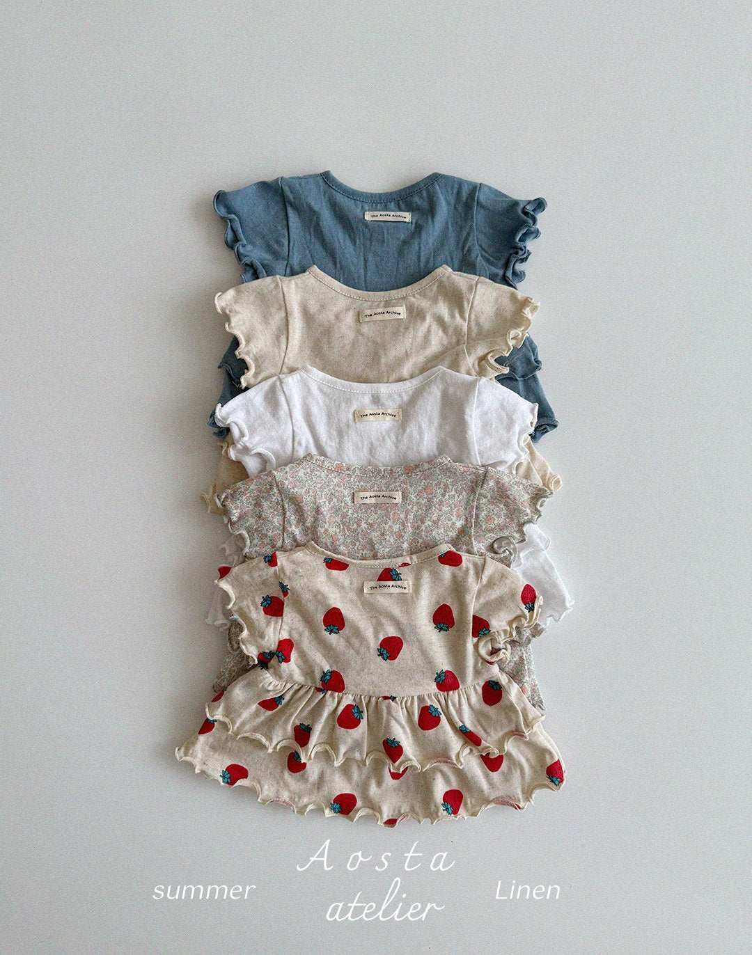 Linen Frill Blouse