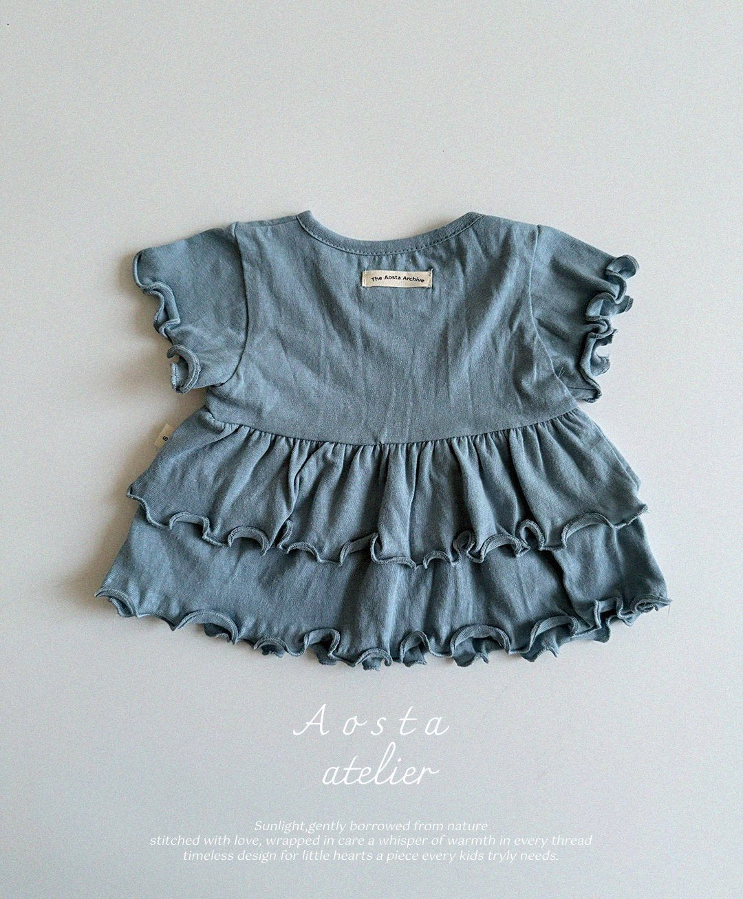 Linen Frill Blouse