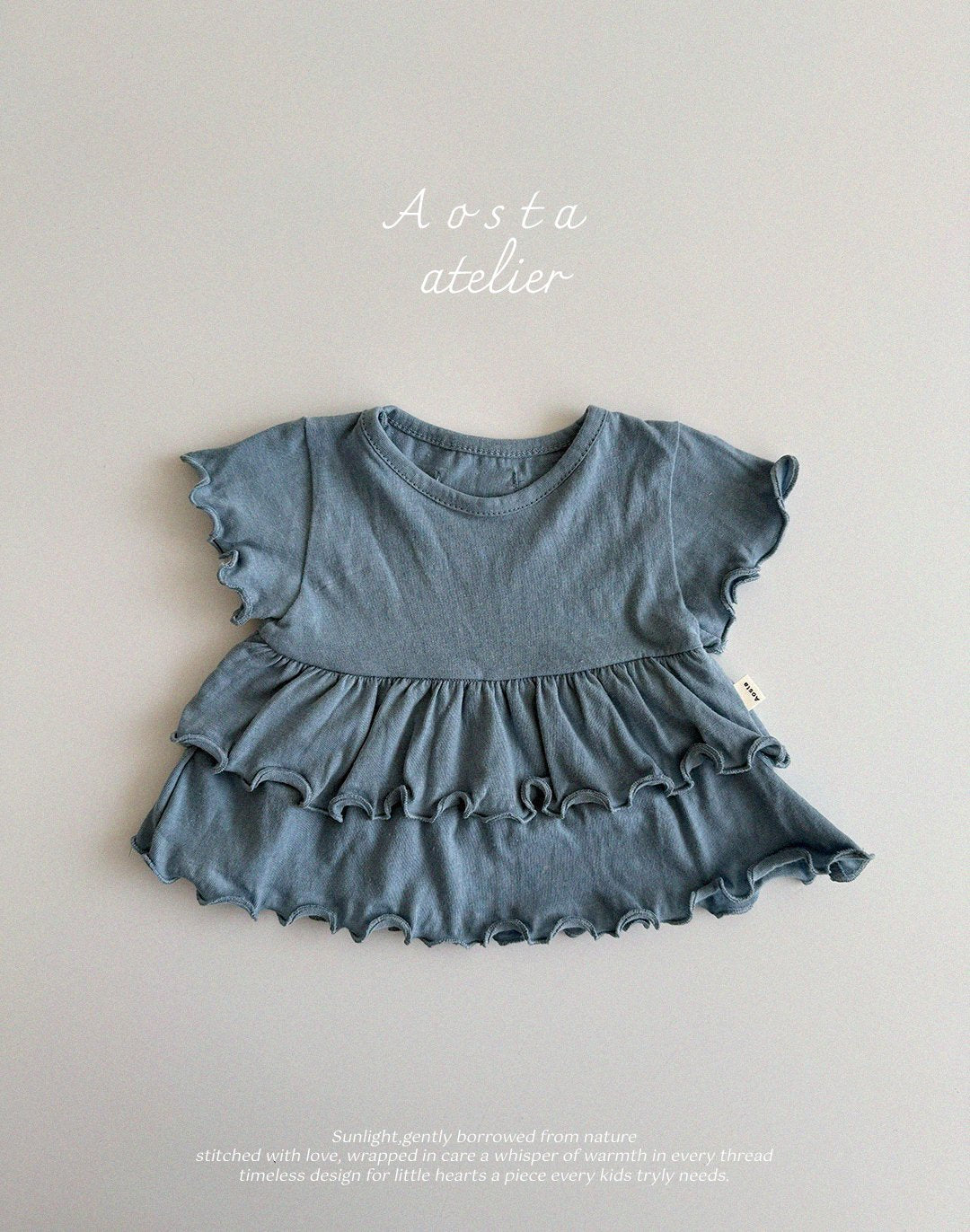 Linen Frill Blouse