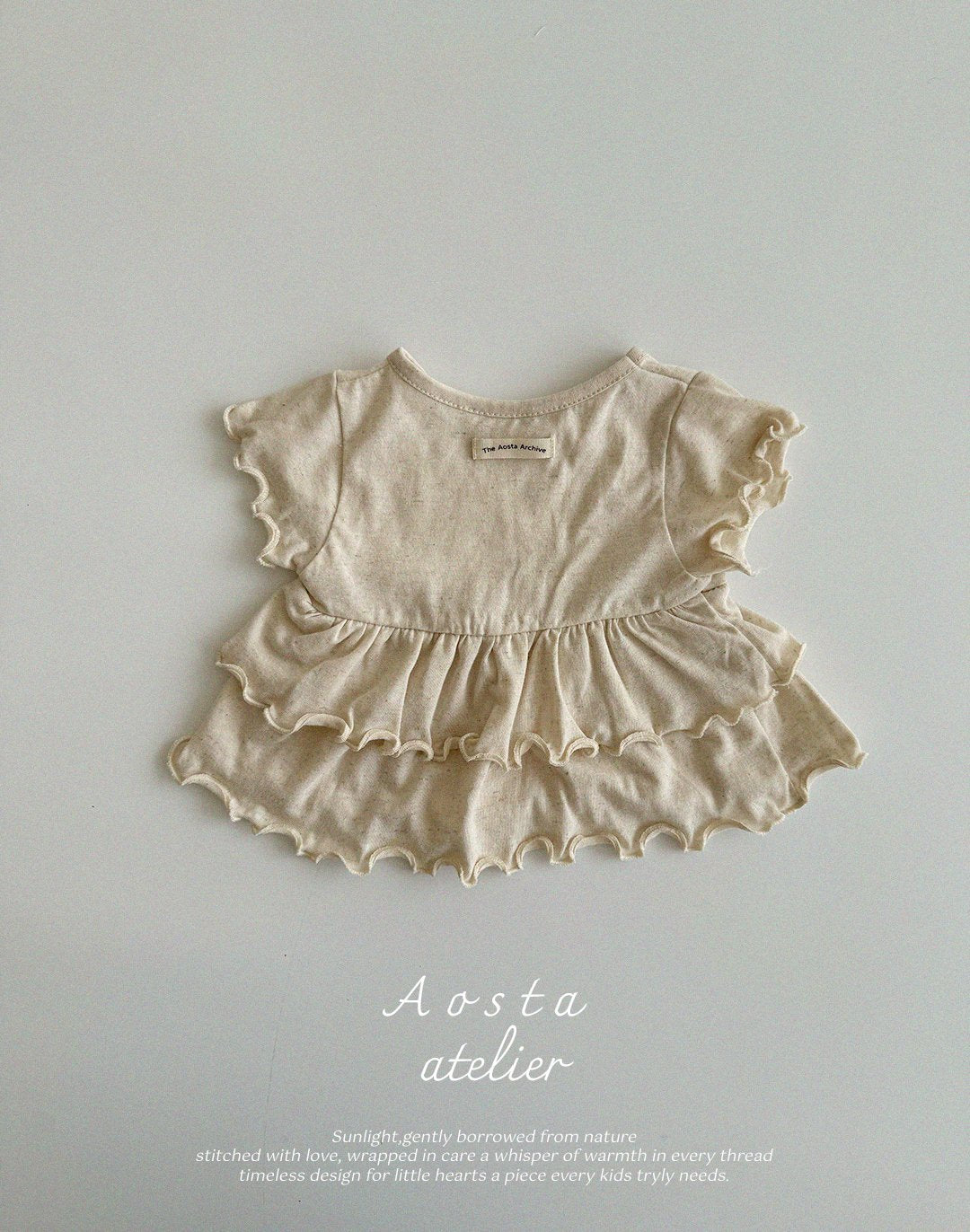 Linen Frill Blouse