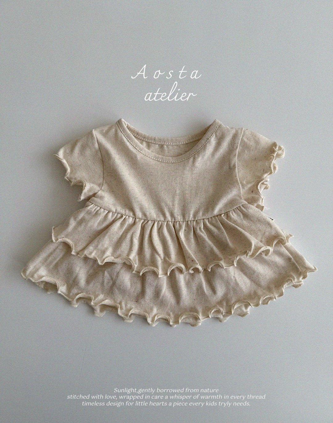 Linen Frill Blouse