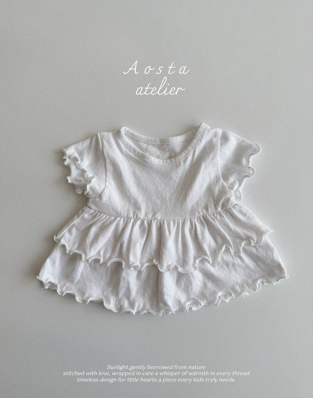 Linen Frill Blouse