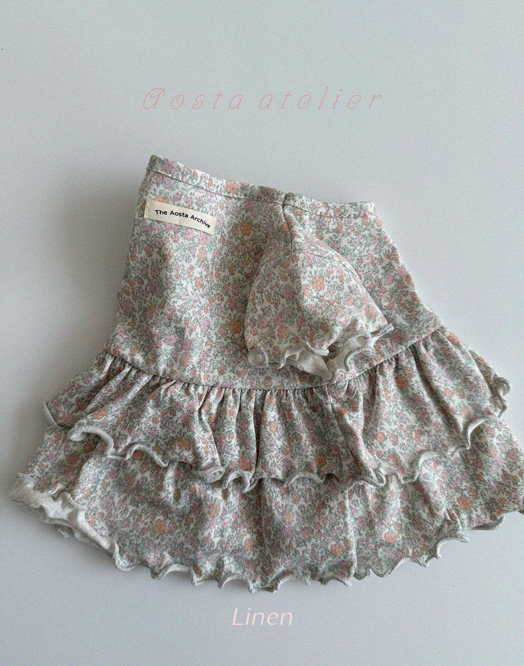 Linen Frill Blouse