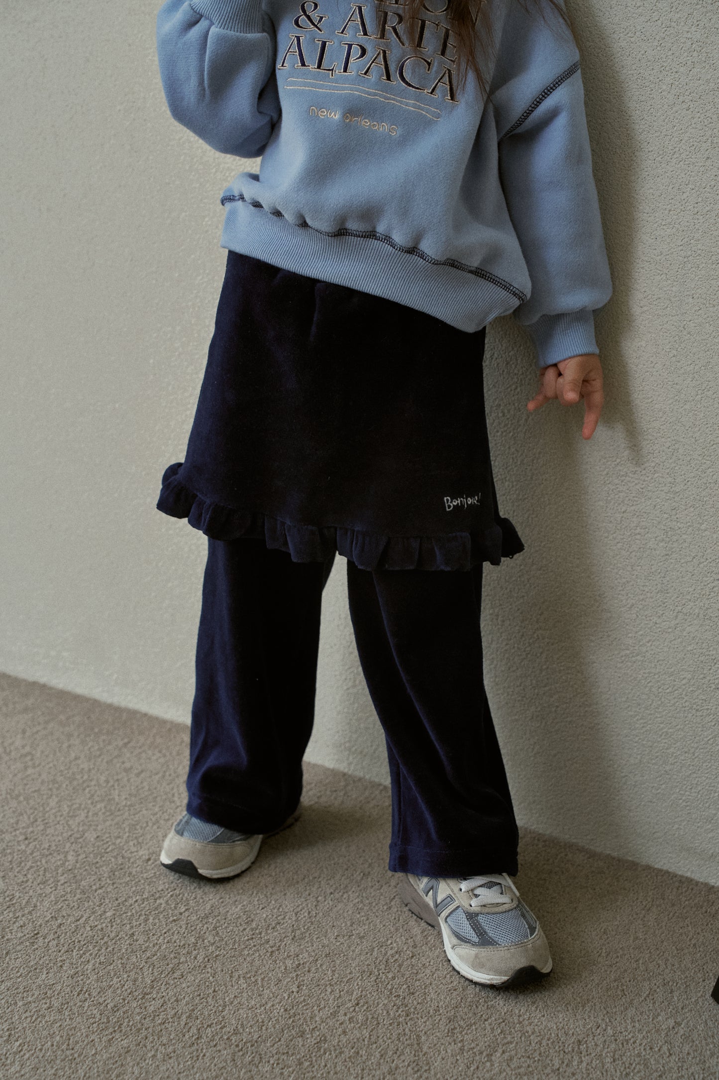 Layered Velour Pants