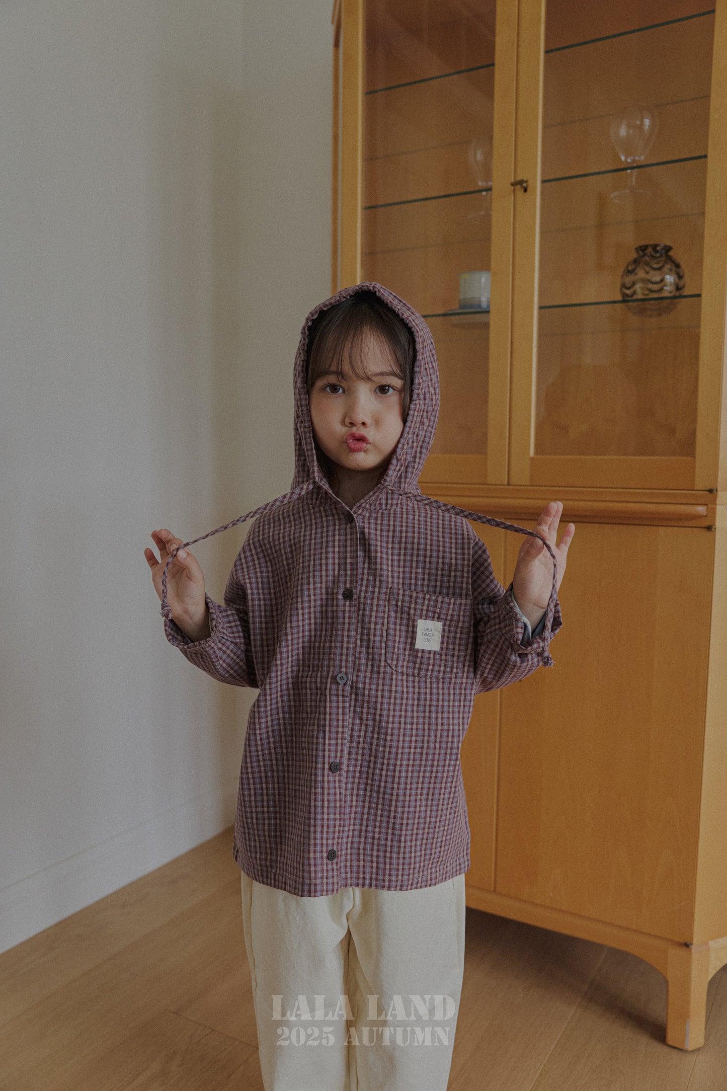 후디 체크 남방