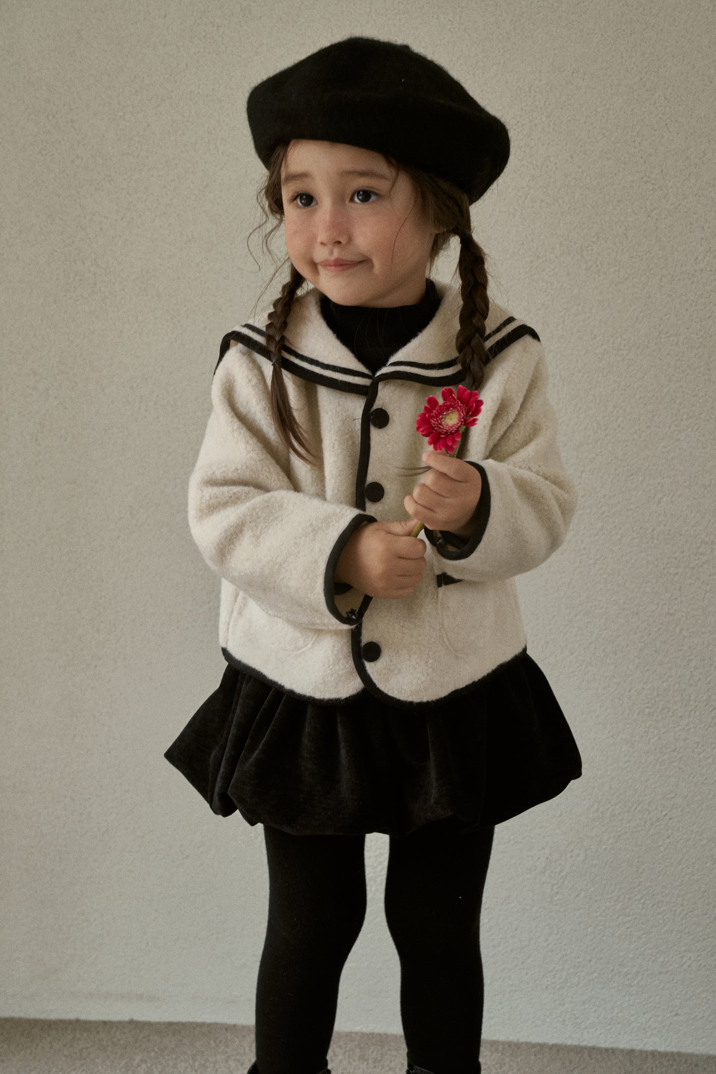 Sailor Collar Knit Jacket