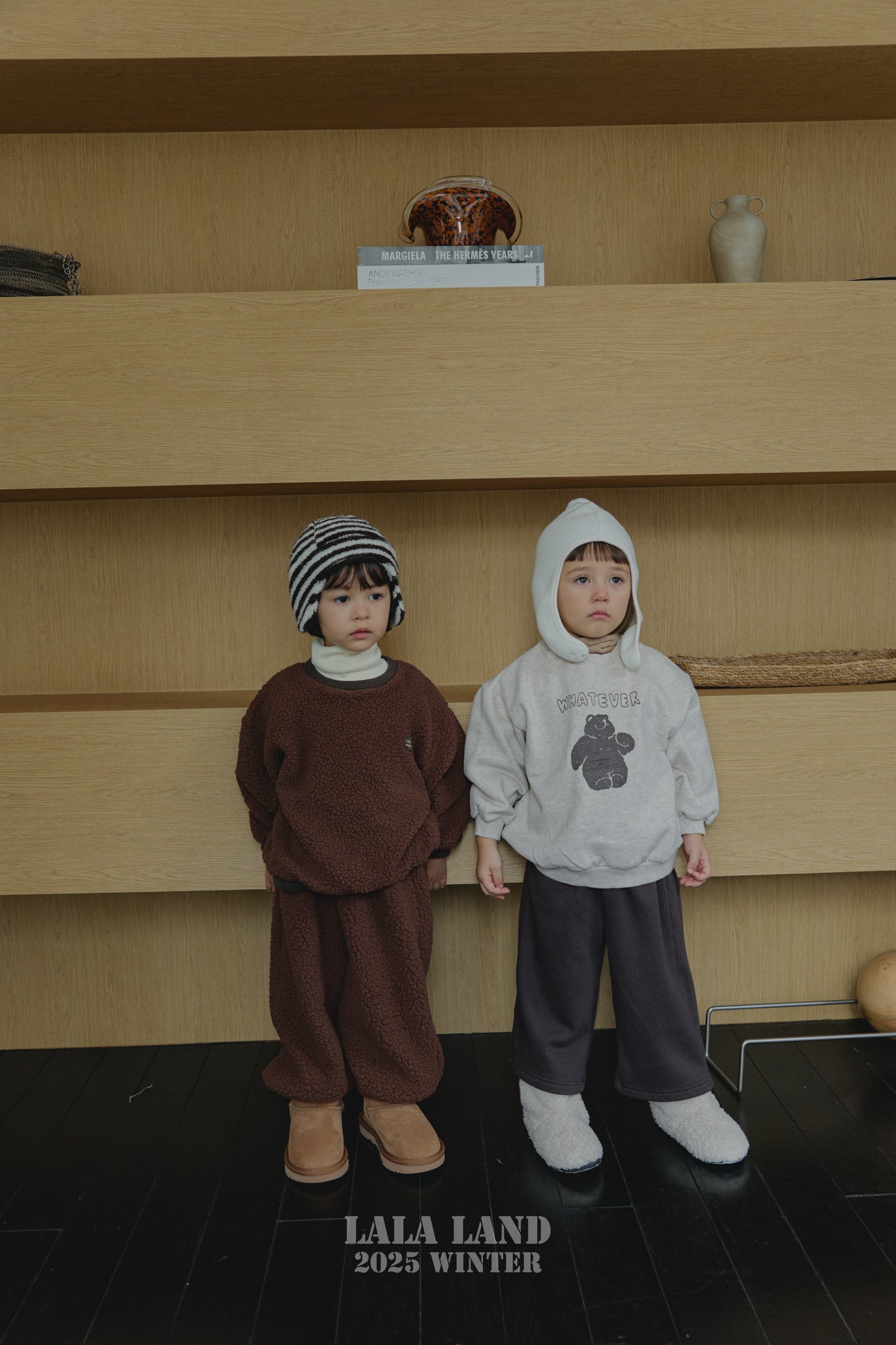 Striped Teddy Knit Beanie