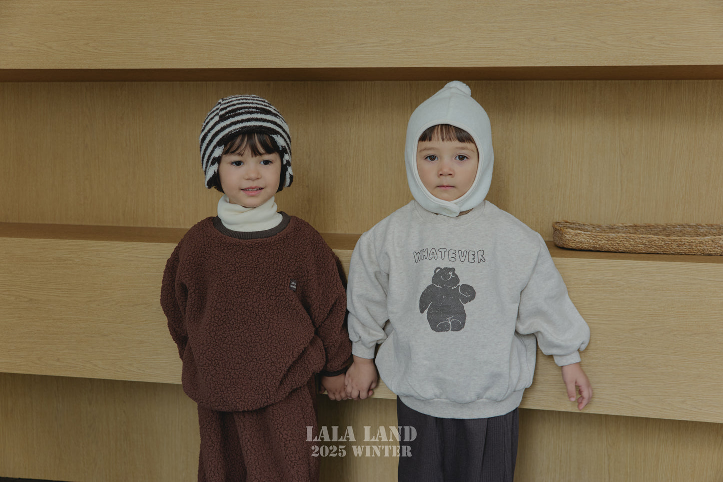 Striped Teddy Knit Beanie