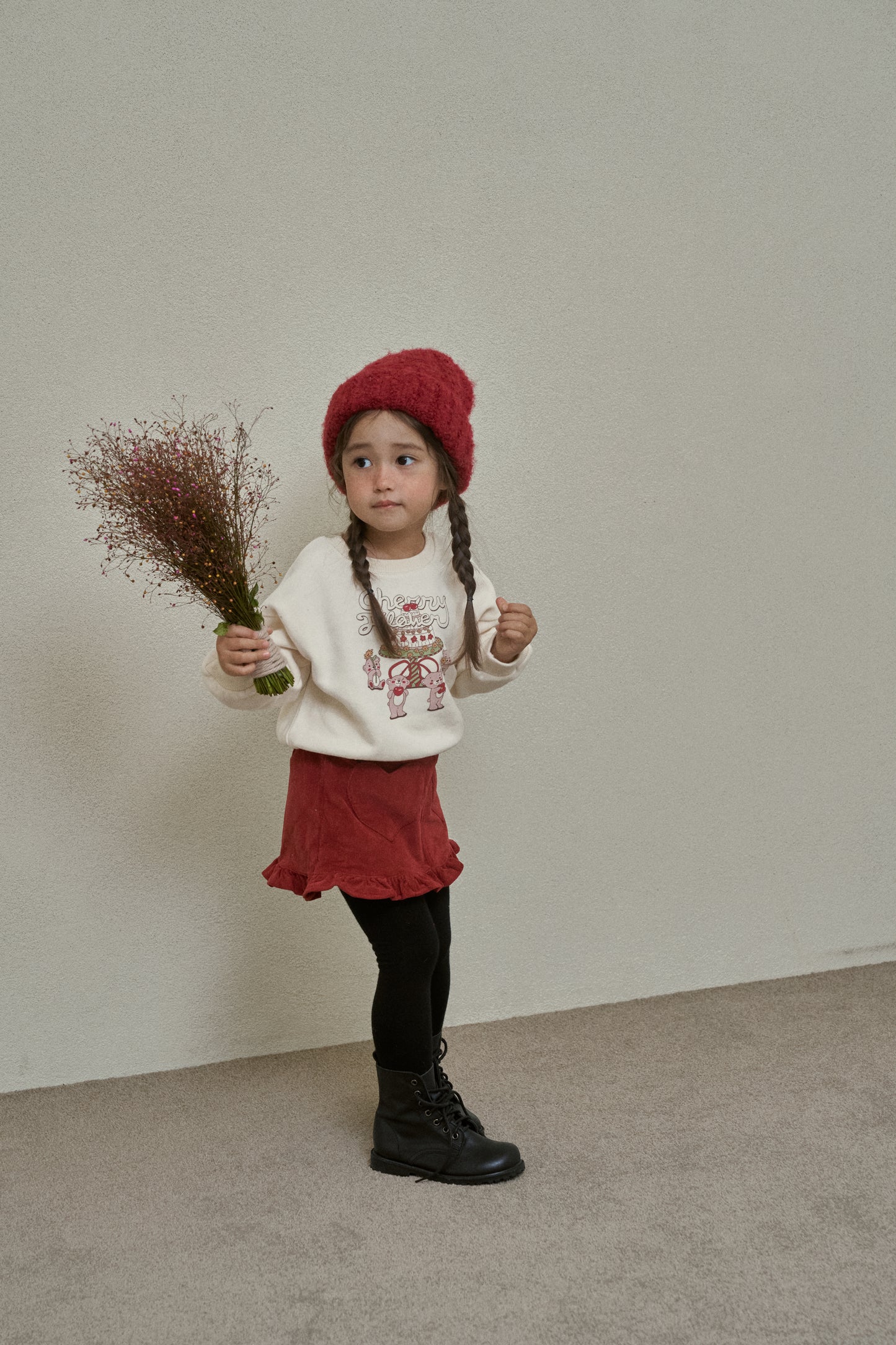 Cherry Cozy Cotton Sweatshirt