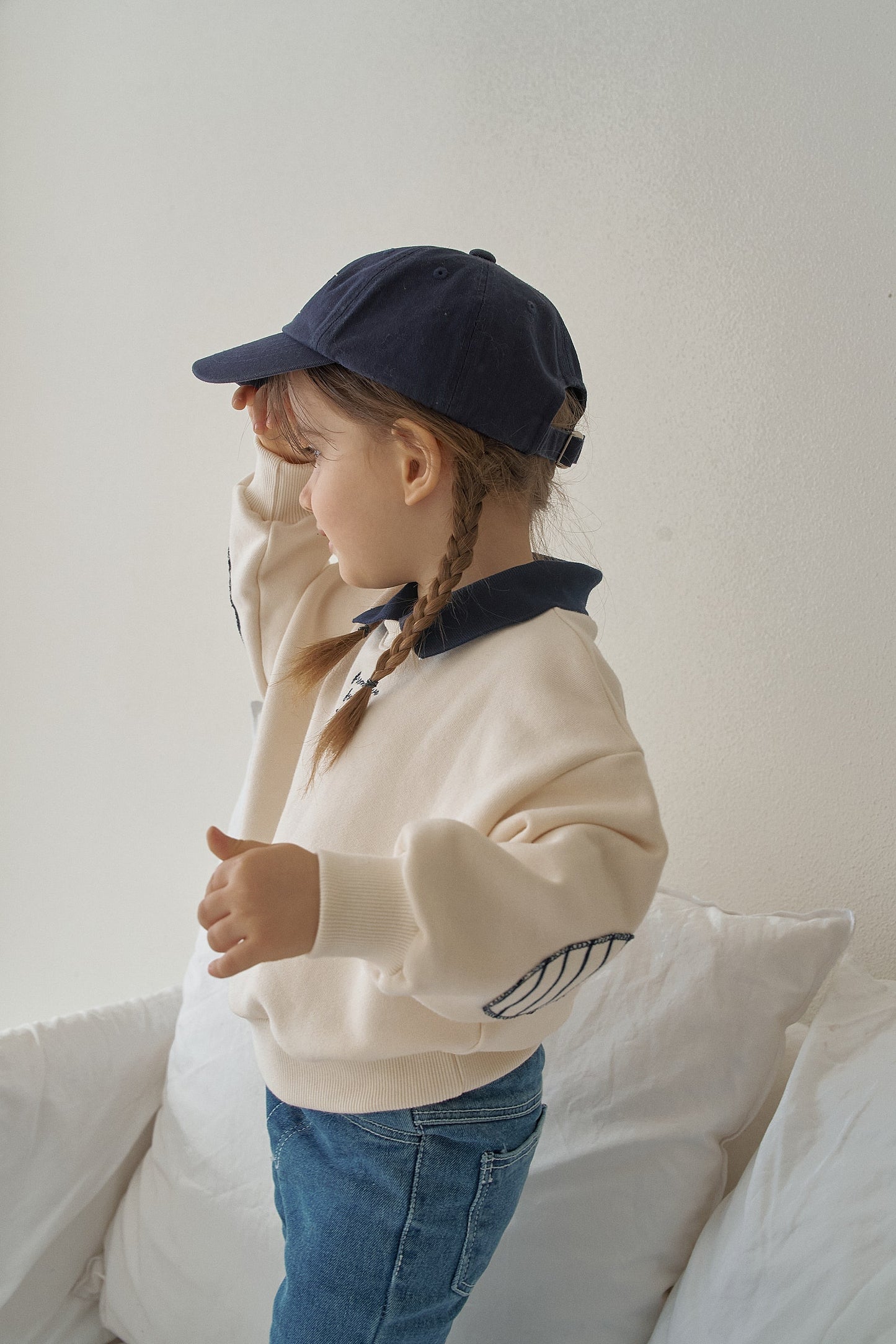 Boxy Collared Sweatshirt