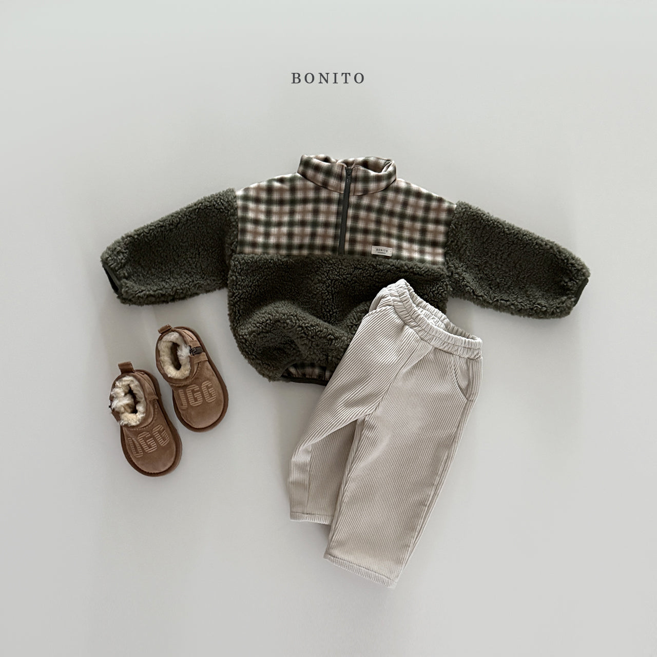 Suede Check Dumble Zipup