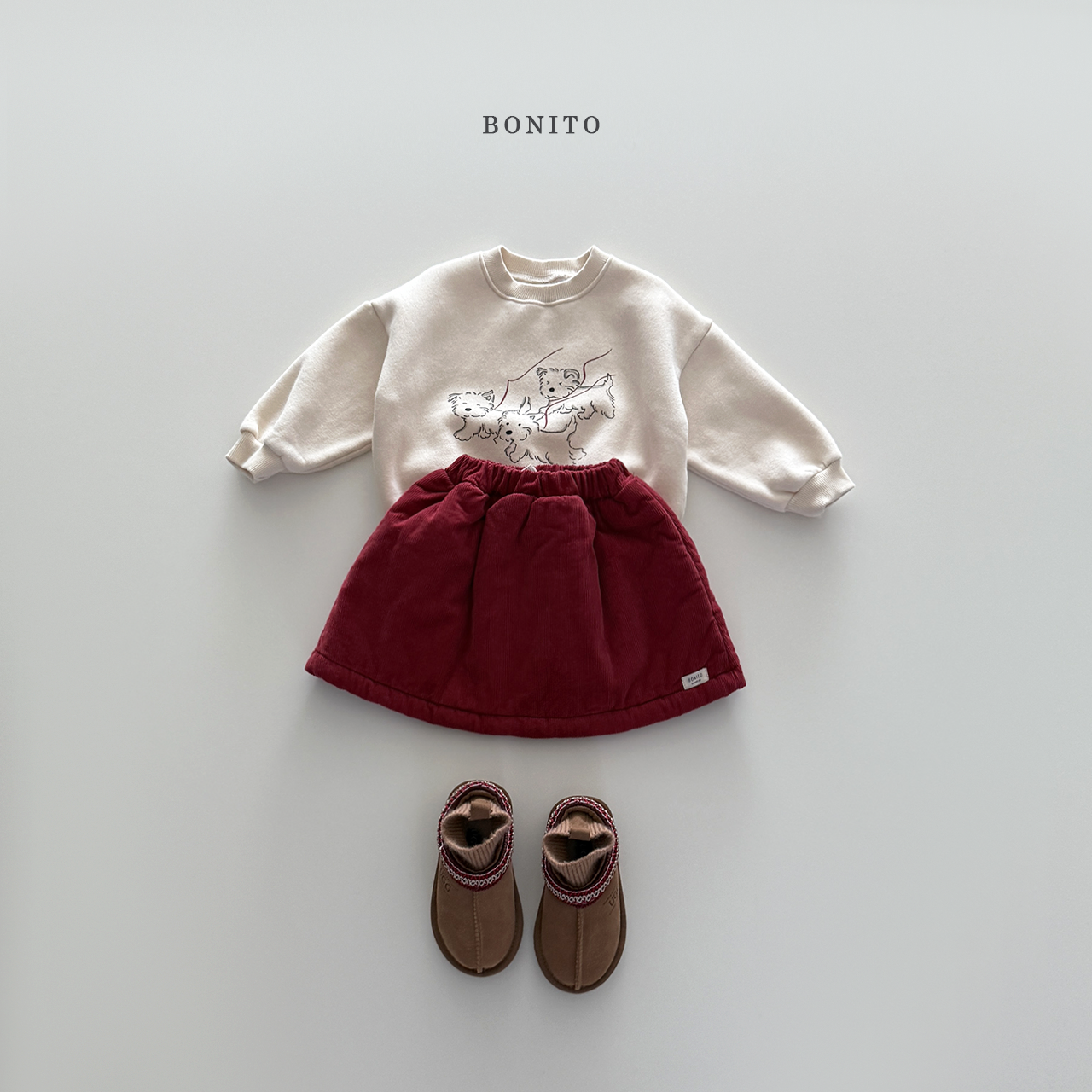 Corduroy Bonding Skirt