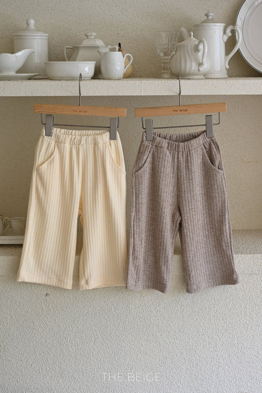 Ribbed Straight Pants