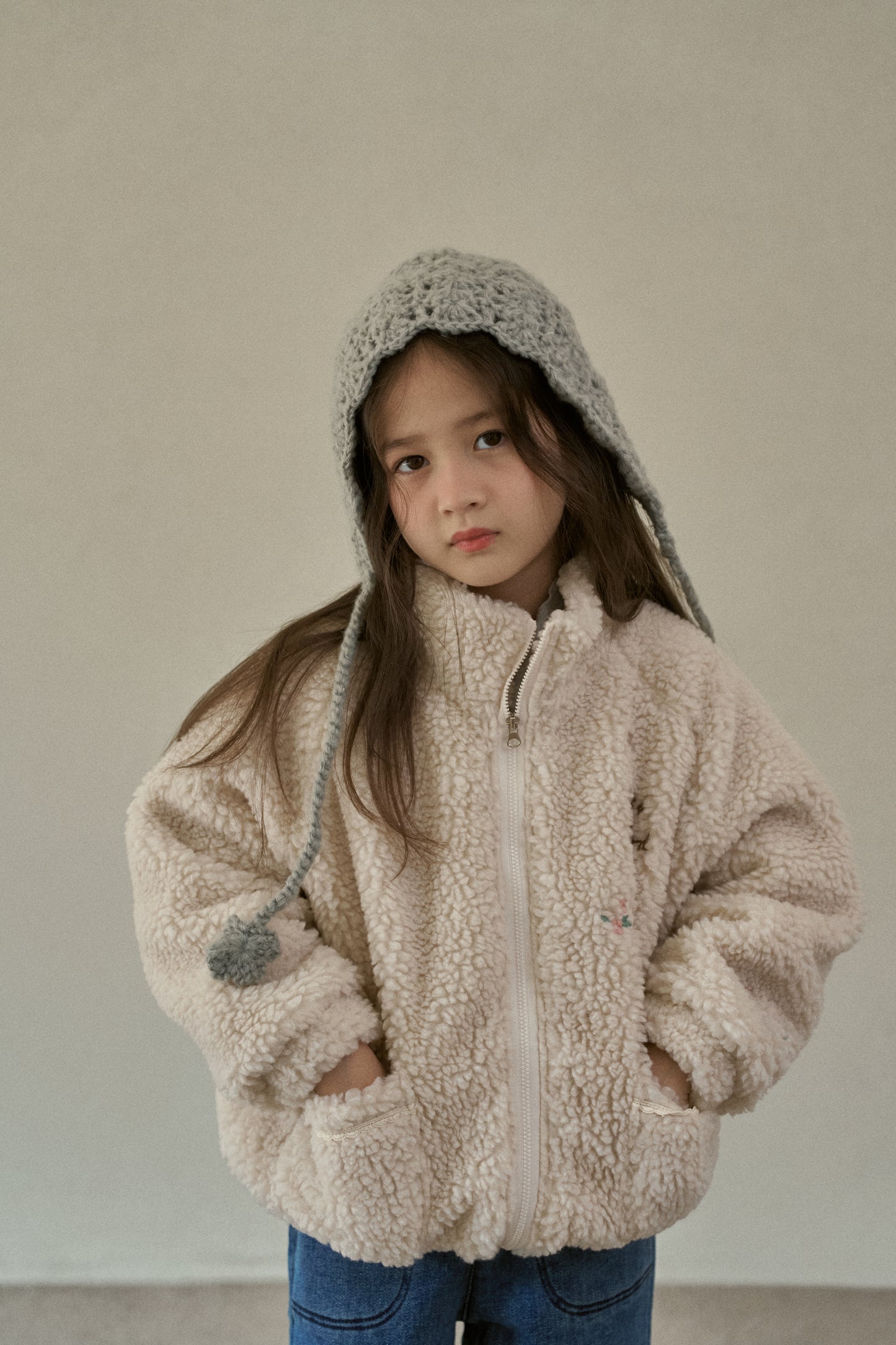 Teddy Fleece Zip-Up Jacket