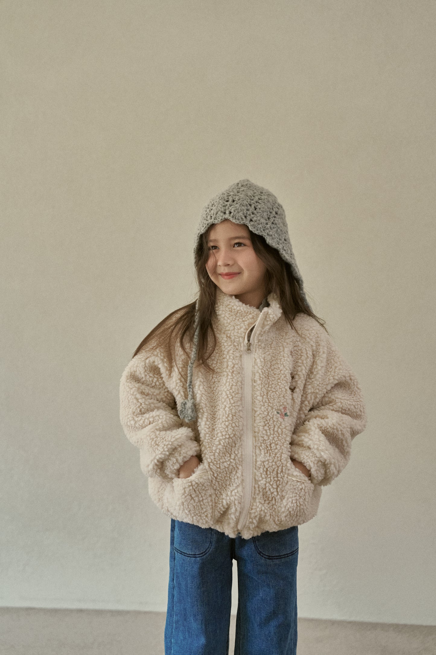 Teddy Fleece Zip-Up Jacket