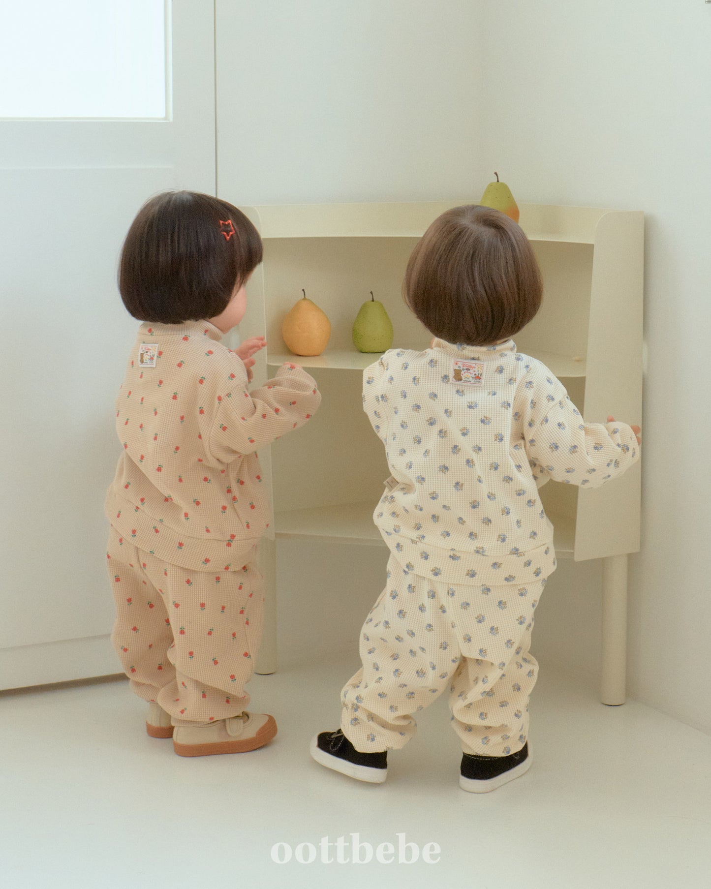 Sweet Waffle Anorak Set (Top & Bottom)