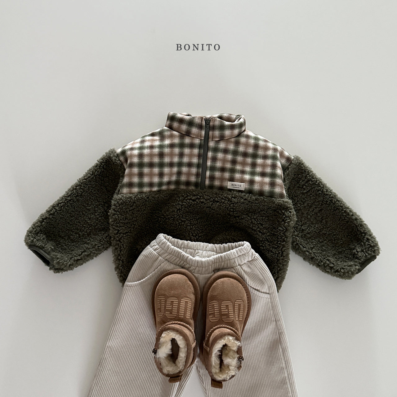 Suede Check Dumble Zipup