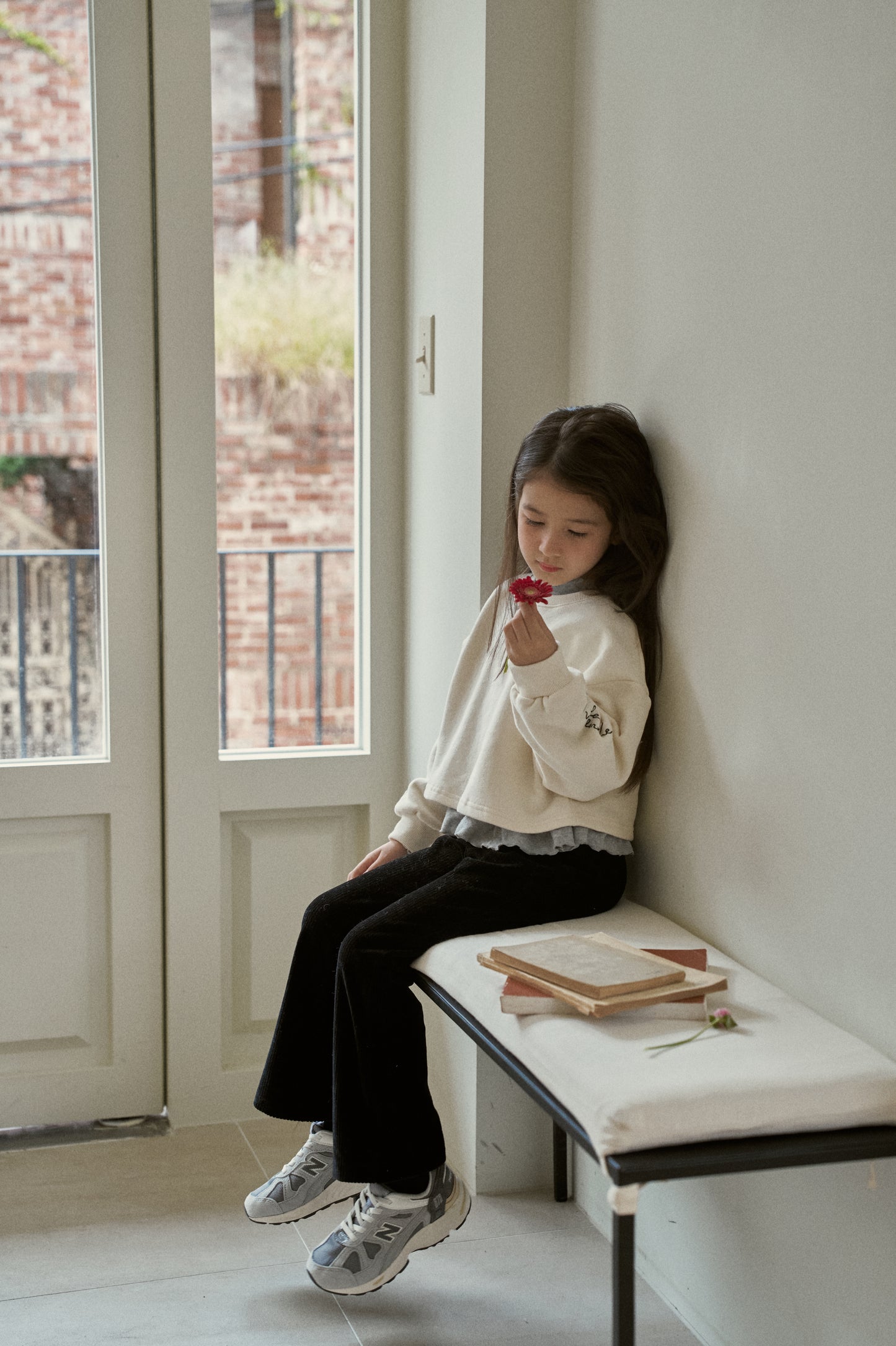 Striped Fleece Sweatshirt