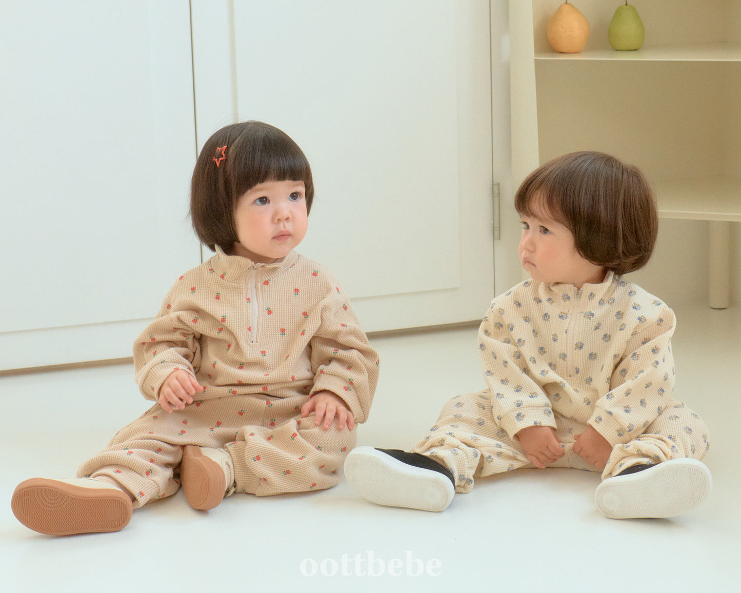Sweet Waffle Anorak Set (Top & Bottom)