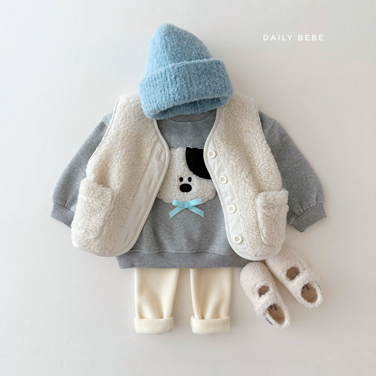 Fuzzy Ribbon Sweatshirt