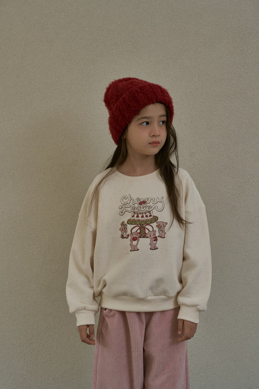 Cherry Cozy Cotton Sweatshirt