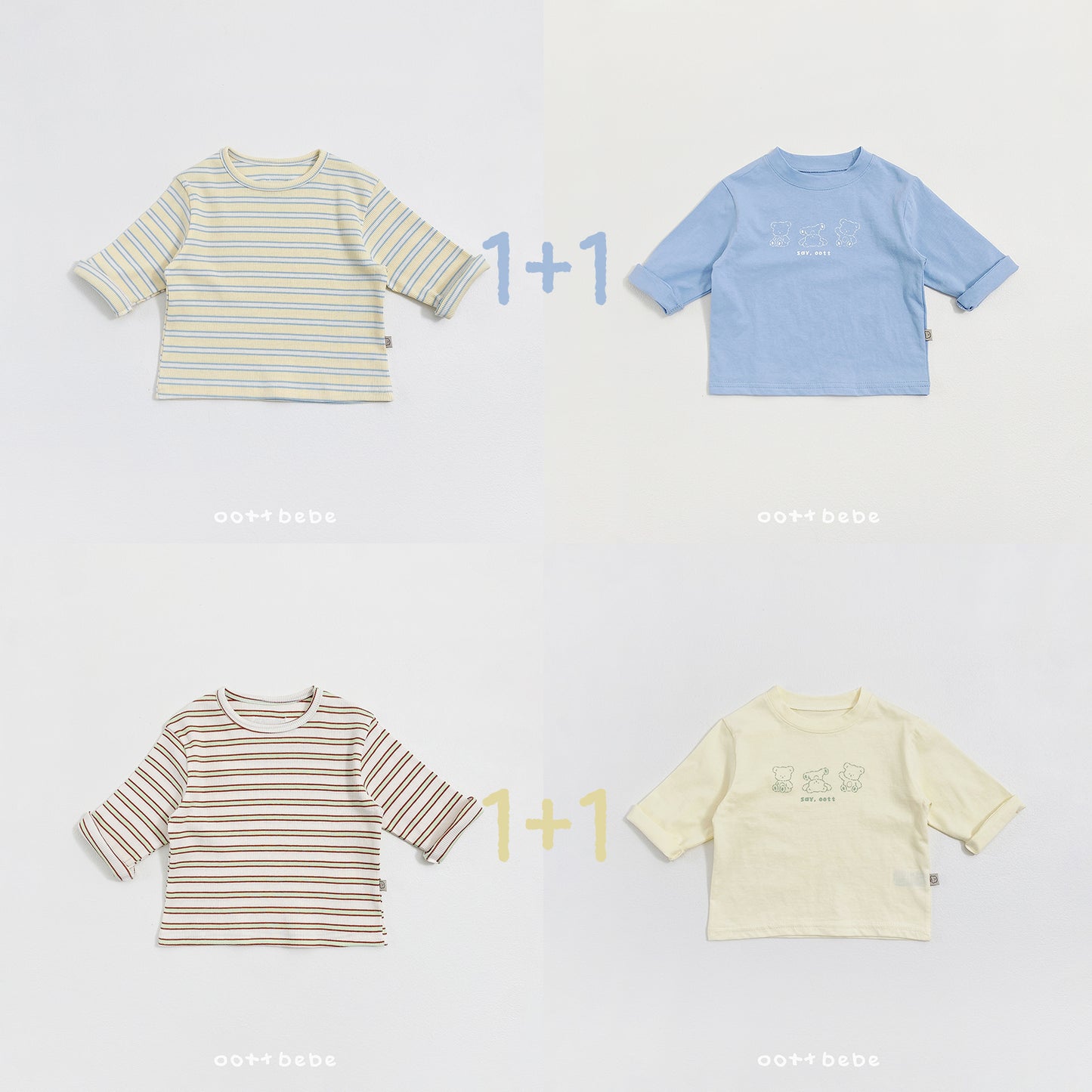 Kids Say OOTTBEBE Baby Graphic Tee Set (BOGO)
