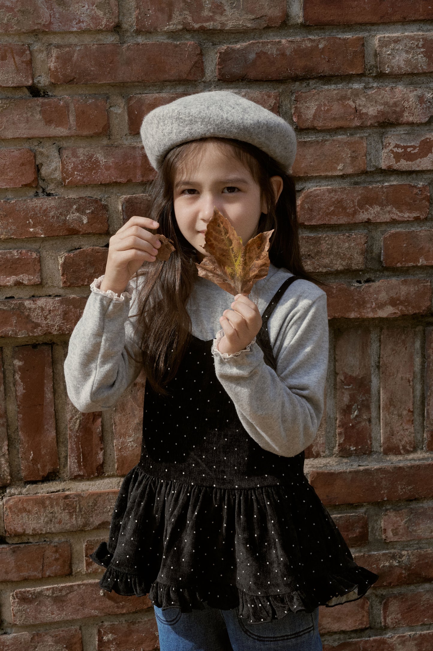 Frill Ribbed Long Sleeve Tee