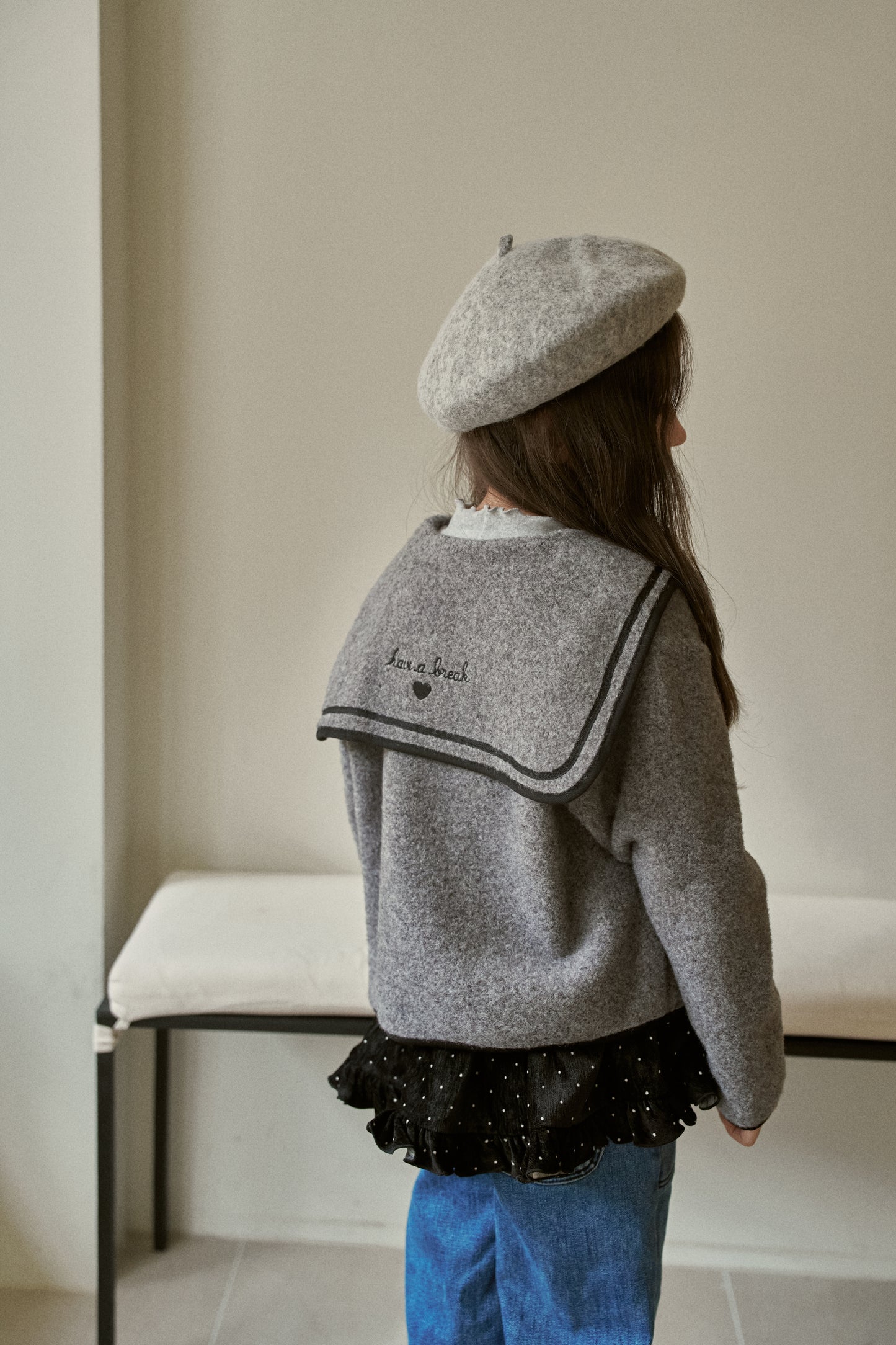 Sailor Collar Knit Jacket