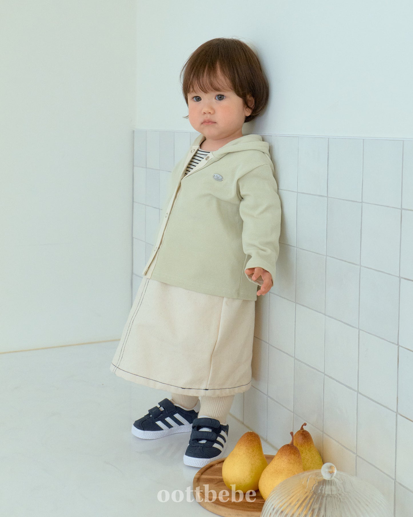 Olive Cardigan 2-Piece Set (Cardigan&Tee)