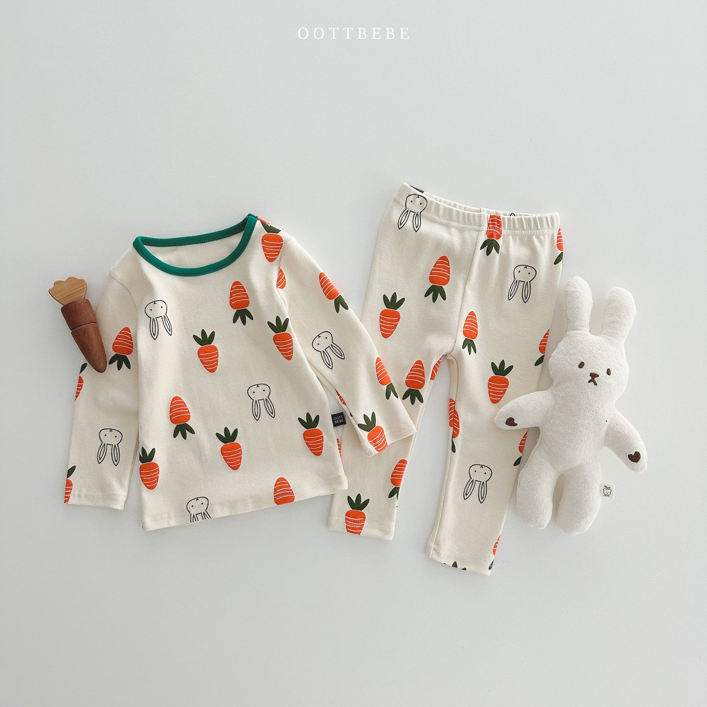 Carrot Bunny Pajama Set