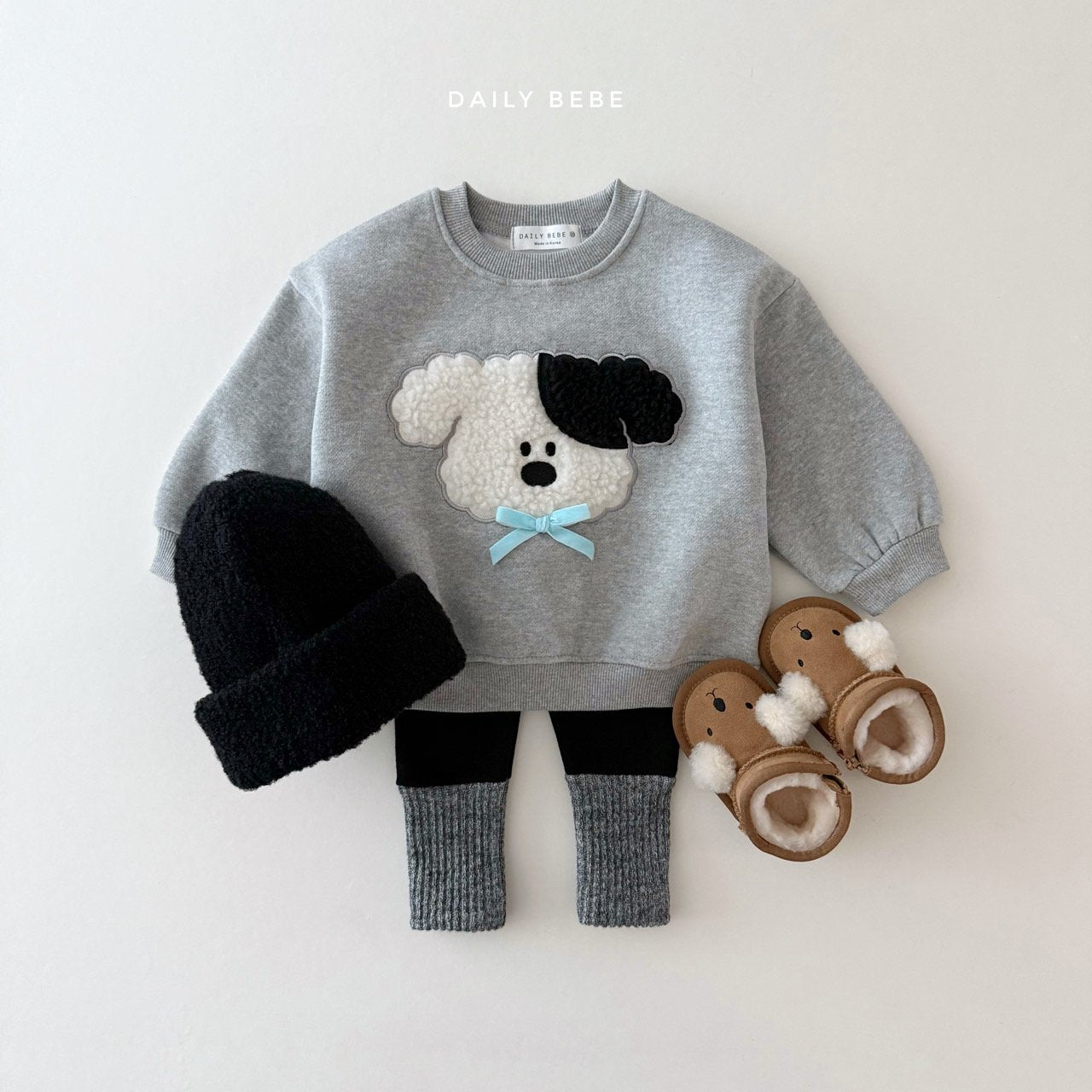 Fuzzy Ribbon Sweatshirt