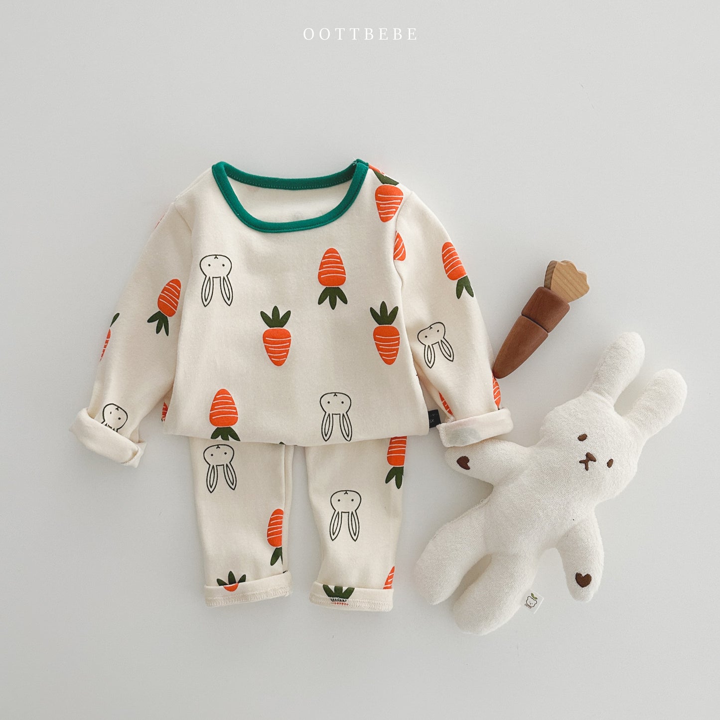 Carrot Bunny Pajama Set