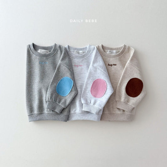 Hug Me Elbow Patch Sweatshirt