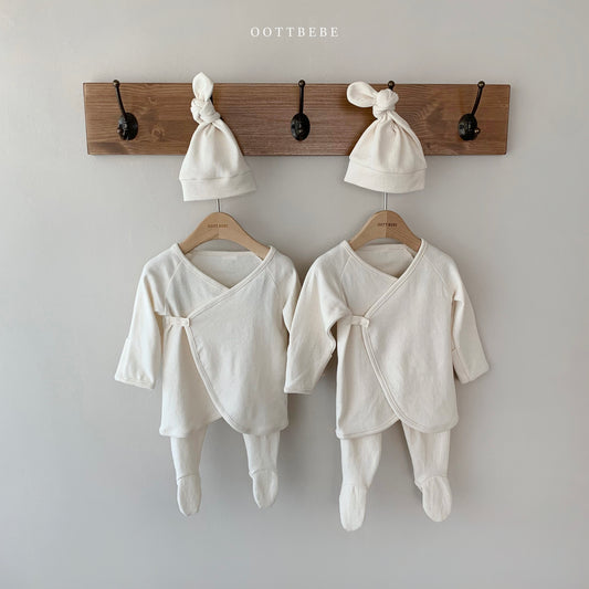 Organic Cotton Newborn Top + Bonnet Set