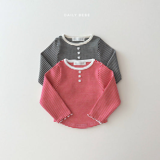 Striped Henley Tee